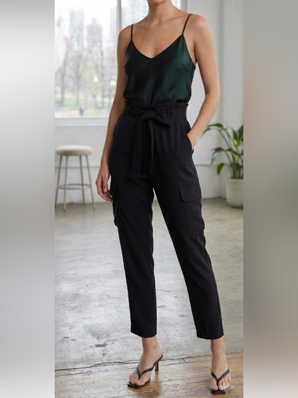A.L.C Tie-Waist Tapered Pants